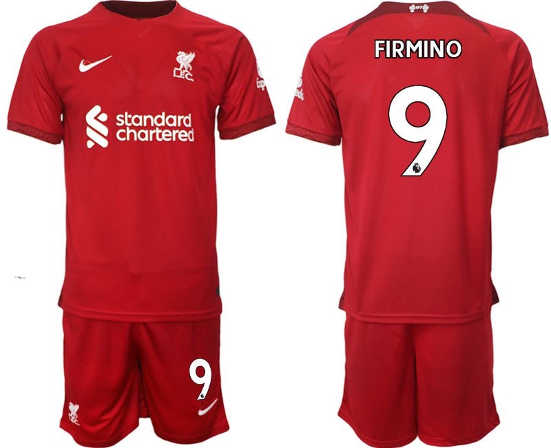 Men 2022-2023 Club Liverpool home red #9 Soccer Jersey->customized soccer jersey->Custom Jersey